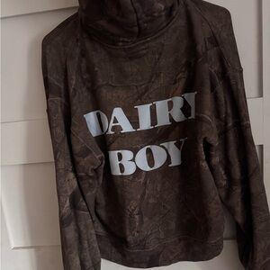 Dairy boy camo hoodie